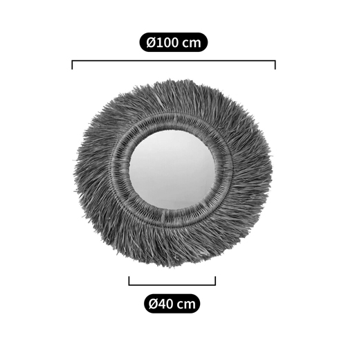 Зеркало из ротанга и сизаля WICKER MIRROR 100 в Уфе