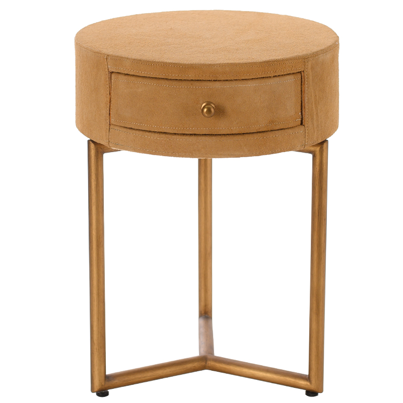 Приставной стол Suede Side Table Медь в Уфе | Loft Concept 