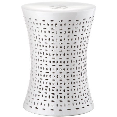 Керамический табурет Camilla Garden Stool White Белый в Уфе | Loft Concept 