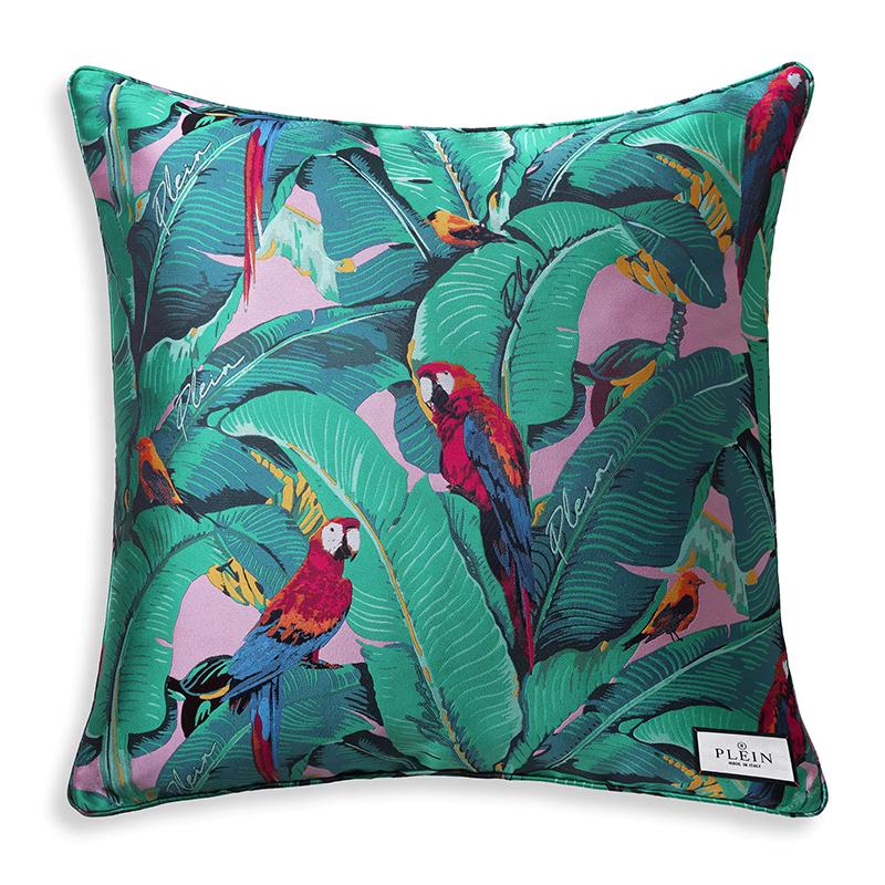 Подушка Philipp Plein Cushion Parrot 50 x 50 Мульти в Уфе | Loft Concept 