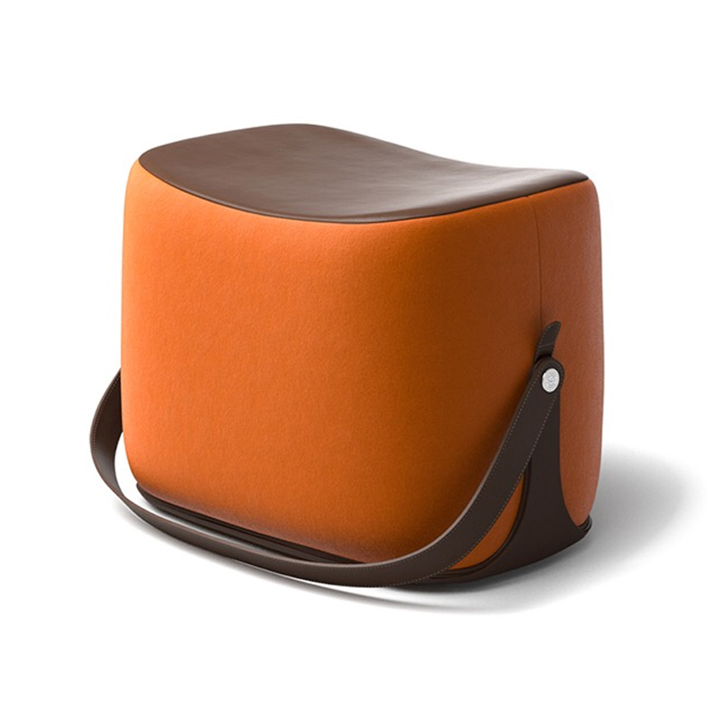 Пуф Langtry Pouf Orange Коричневый Оранжевый в Уфе | Loft Concept 