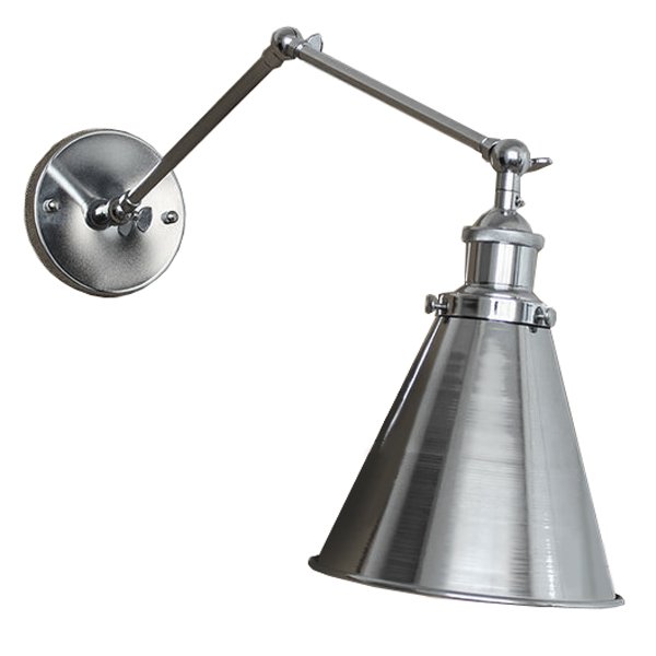 БРА 20TH C LIBRARY SINGLE SCONCE SILVER II Хром в Уфе | Loft Concept 