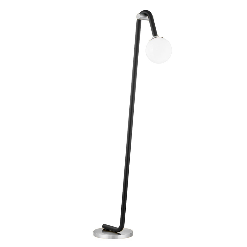 Торшер Paulson floppy floor lamp chrome Черный Хром в Уфе | Loft Concept 