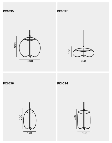 Подвесной светильник KNOT Small Gray glass в Уфе