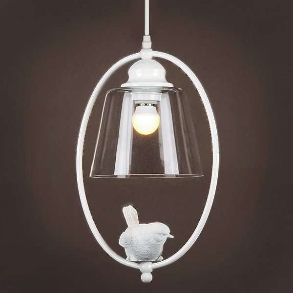 Подвесной светильник Provence Bird Oval Pendant Белый в Уфе | Loft Concept 