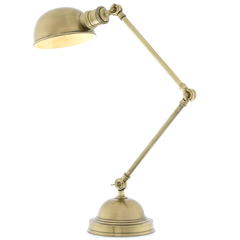 Настольная лампа Eichholtz Desk Lamp Soho Винтажная латунь Латунь в Уфе | Loft Concept 