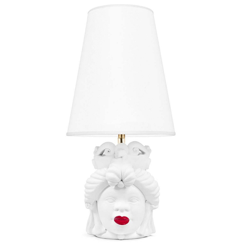 Настольная лампа Table Lamp Moro Lady Small Lipstick White Белый Красный в Уфе | Loft Concept 