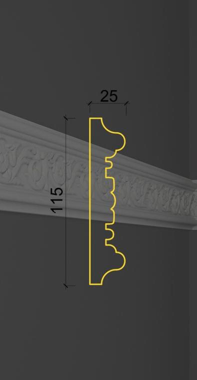 Молдинг с орнаментом MO-08 в Уфе