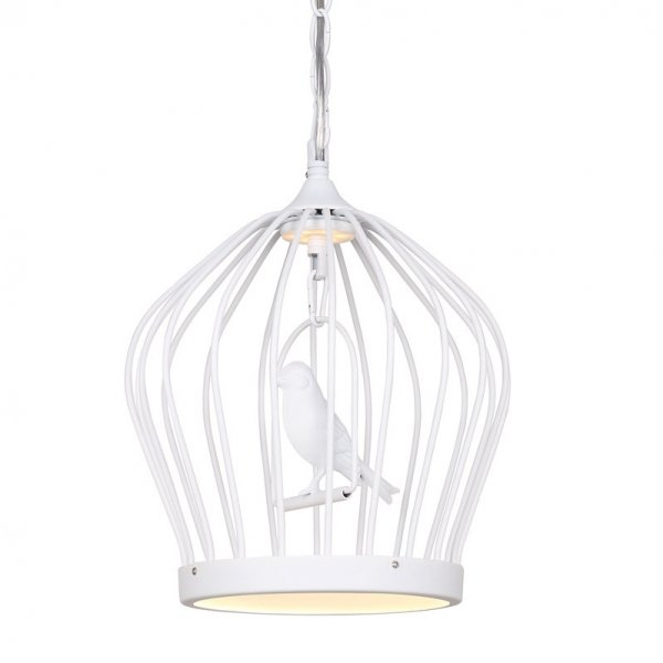 Люстра Birdcage Chandelier White Белый в Уфе | Loft Concept 