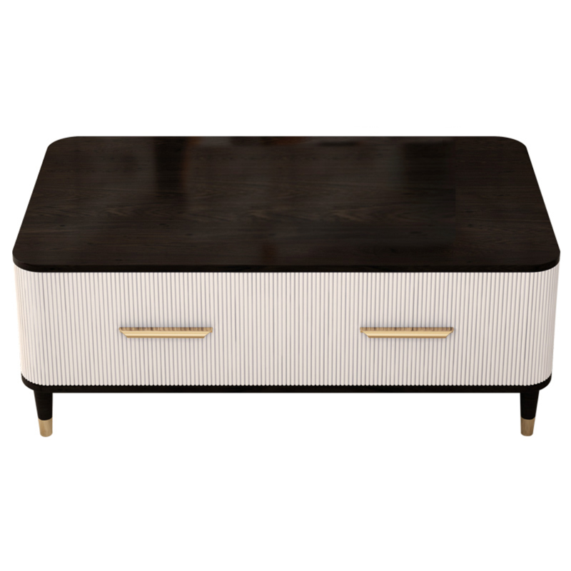 Birmingham Textured Coffee Table White Коричневый Молочный в Уфе | Loft Concept 