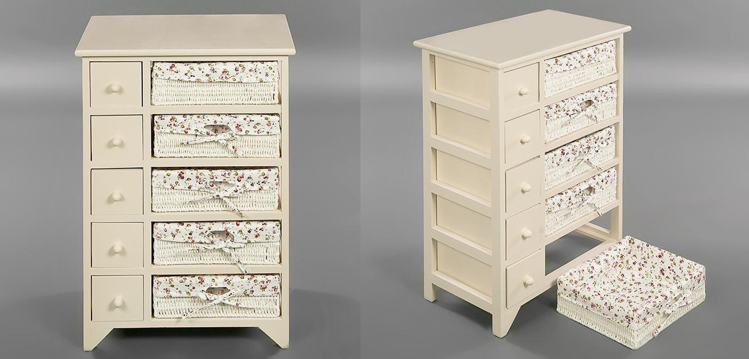 Комод детский в стиле прованс Provence Butter White Boxes with 