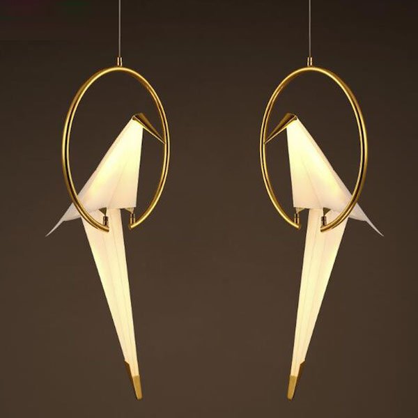 Подвесной светильник Origami Bird Pendant Бежево-серый в Уфе | Loft Concept 