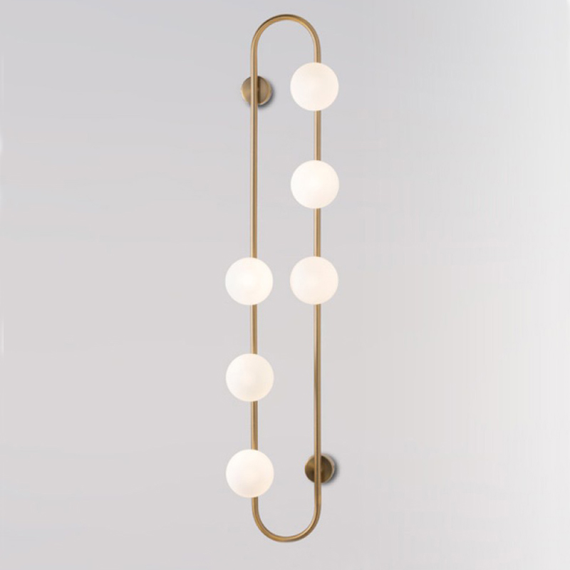 Бра HOOP WALL Lamp Gold 6 Золотой Белый в Уфе | Loft Concept 