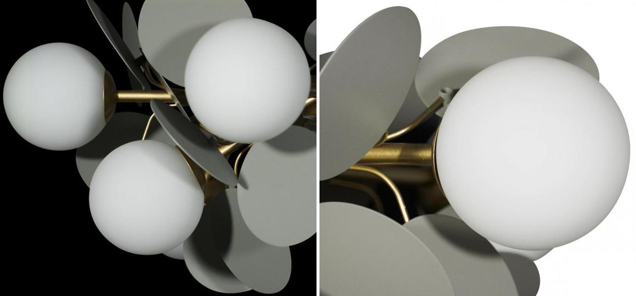 Люстра MATISSE Chandelier Gray 10 ламп - фото №1