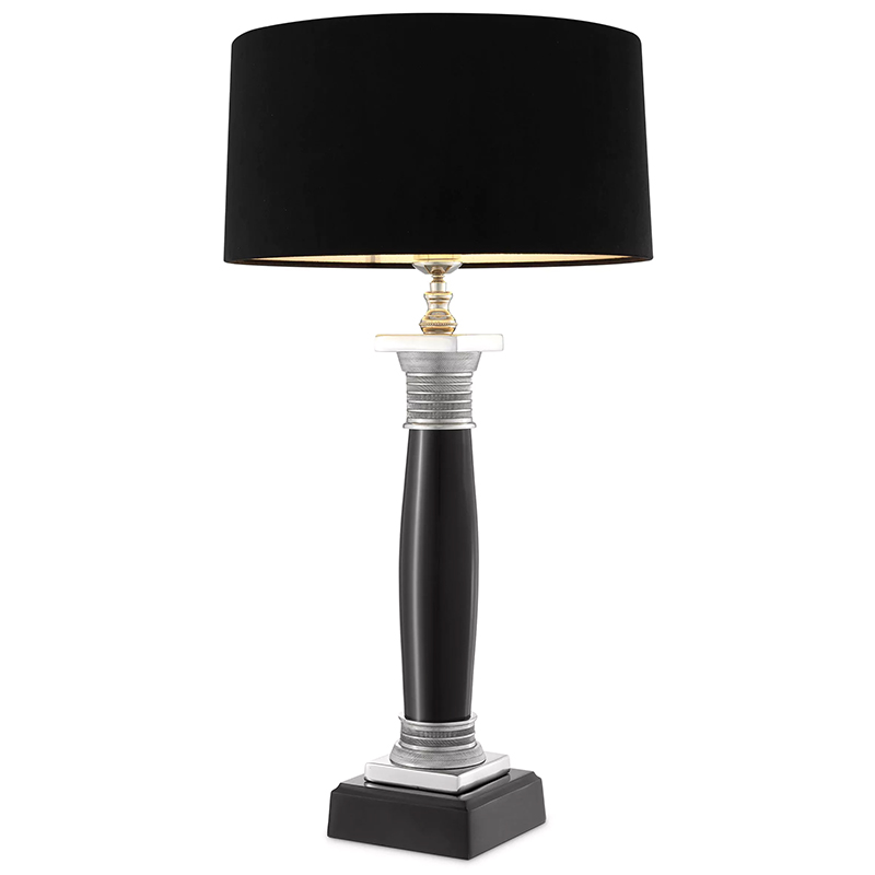 Настольная лампа Eichholtz Table Lamp Napoleon Black Черный Никель в Уфе | Loft Concept 