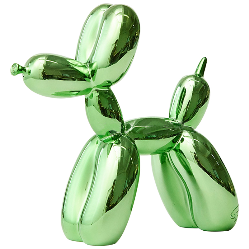 Статуэтка Jeff Koons Balloon Dog Chrome Green Зеленый в Уфе | Loft Concept 