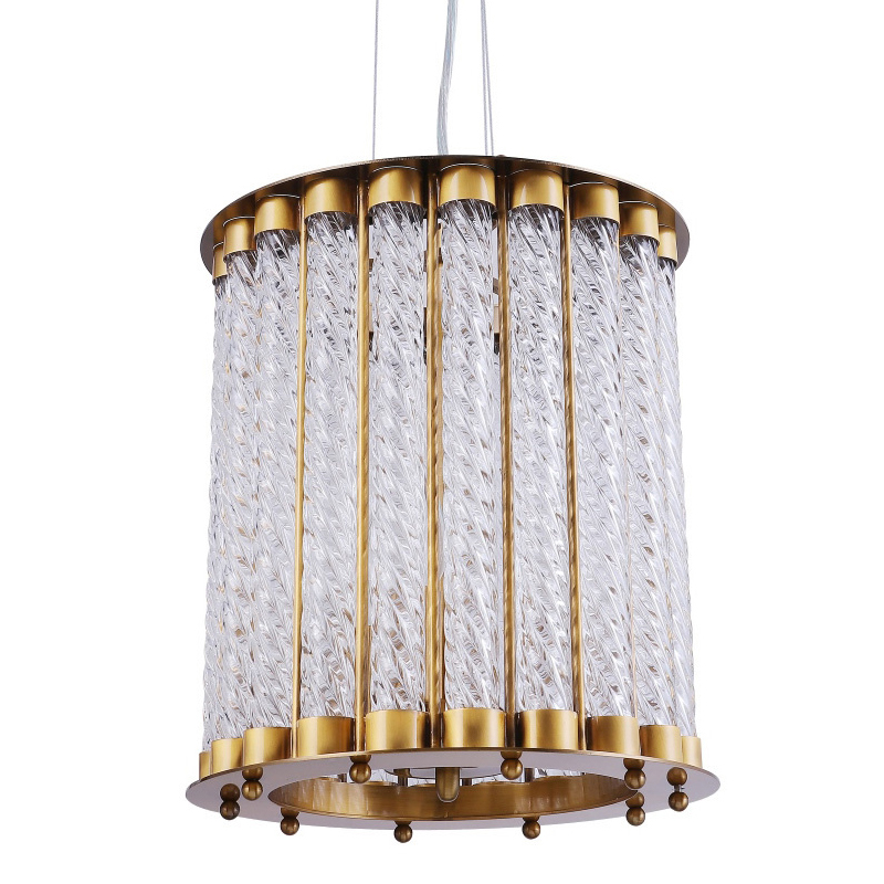 Люстра Lantern Tiziano Chandelier bronze D25 Бронза Прозрачное Стекло в Уфе | Loft Concept 