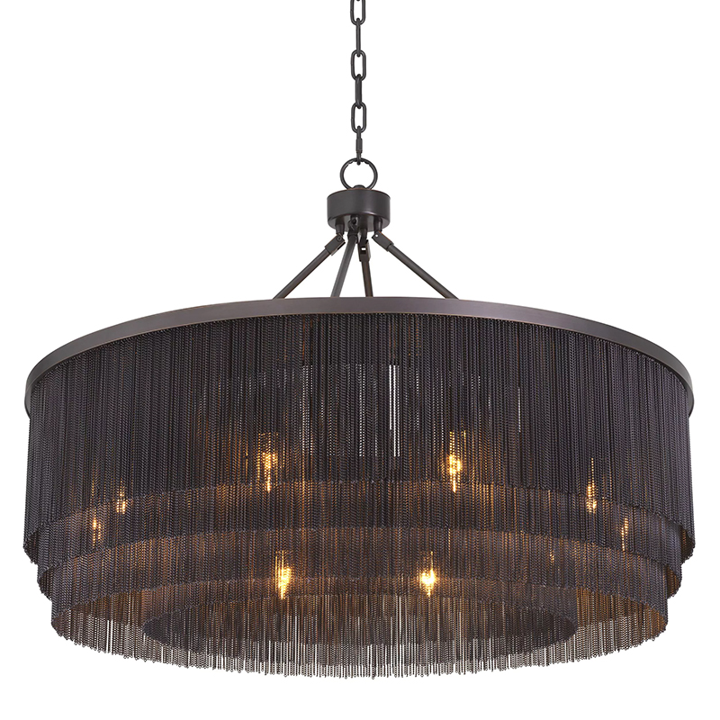 Люстра Eichholtz Chandelier Tissot L Темная бронза в Уфе | Loft Concept 