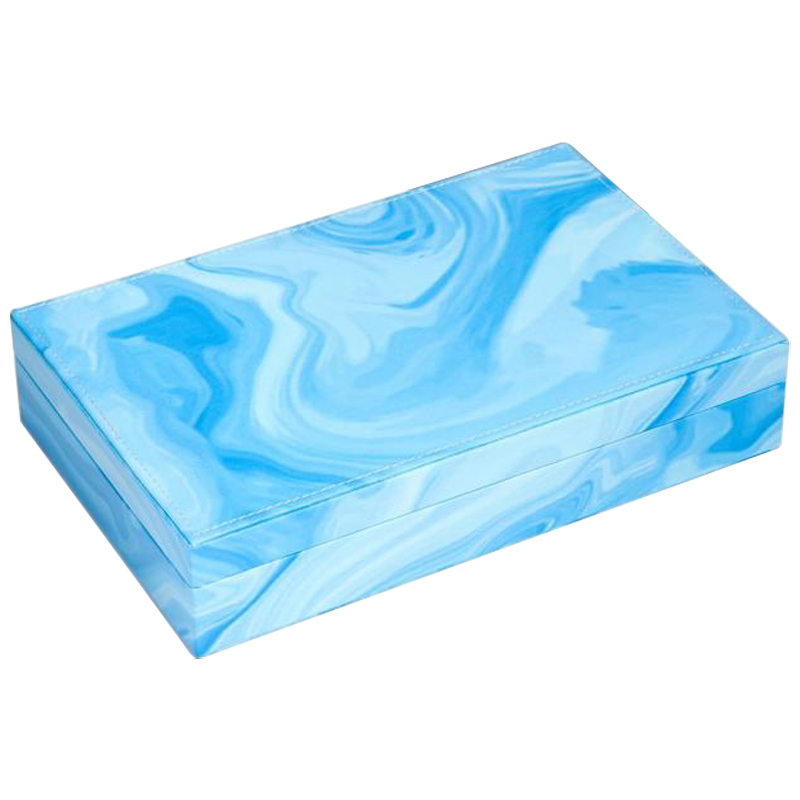 Шкатулка Marble Pattern Box blue Голубой в Уфе | Loft Concept 