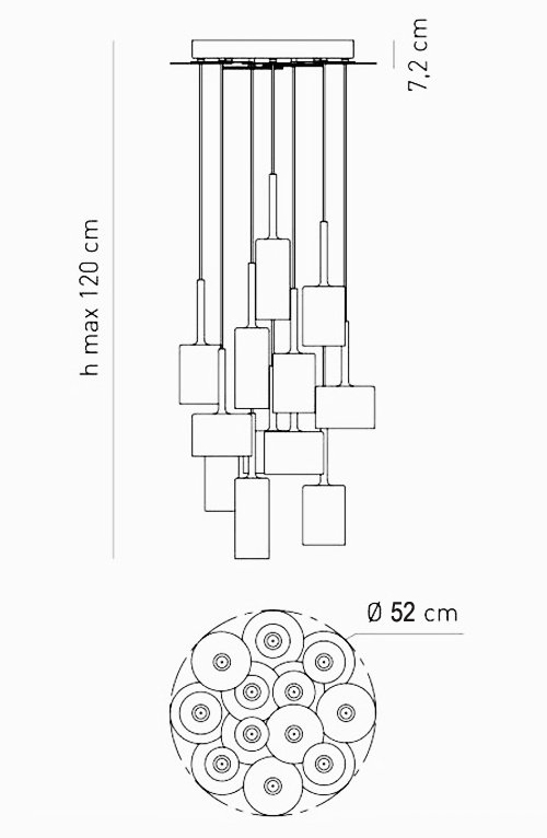 Люстра AXO Light Spillray Suspension Lamp в Уфе