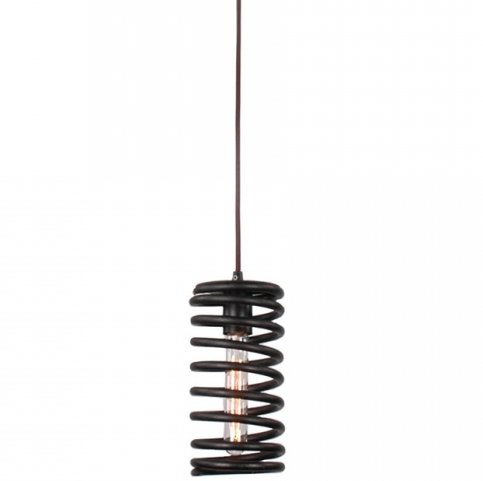 Подвесной светильник Loft Spring Pendant Vertical Черный в Уфе | Loft Concept 