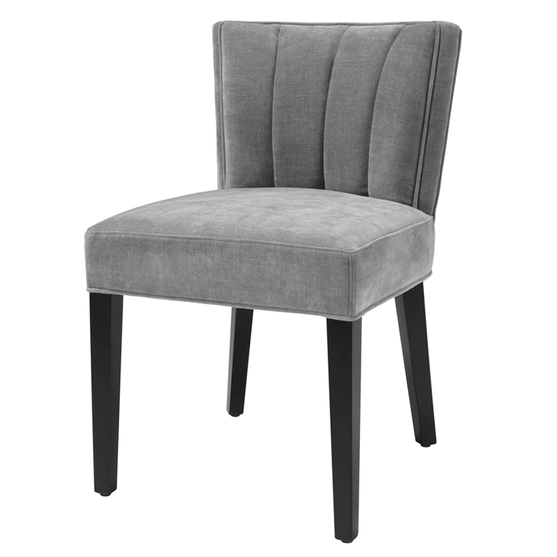 Стул Eichholtz Dining Chair Windhaven Grey Серый Черный в Уфе | Loft Concept 