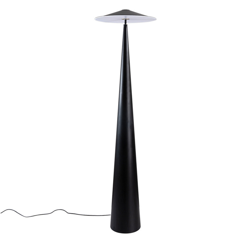 Дизайнерский Черный Торшер Modern Mushroom Floor Lamp Черный в Уфе | Loft Concept 