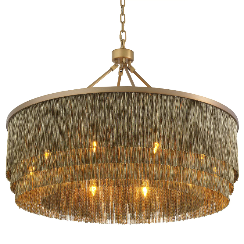 Люстра Eichholtz Chandelier Tissot L Brass Латунь в Уфе | Loft Concept 