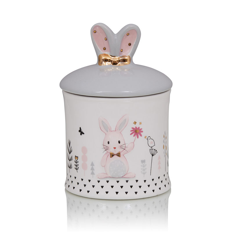 Ваза Kids Vase Bunny II Розовый пастельный Серый в Уфе | Loft Concept 