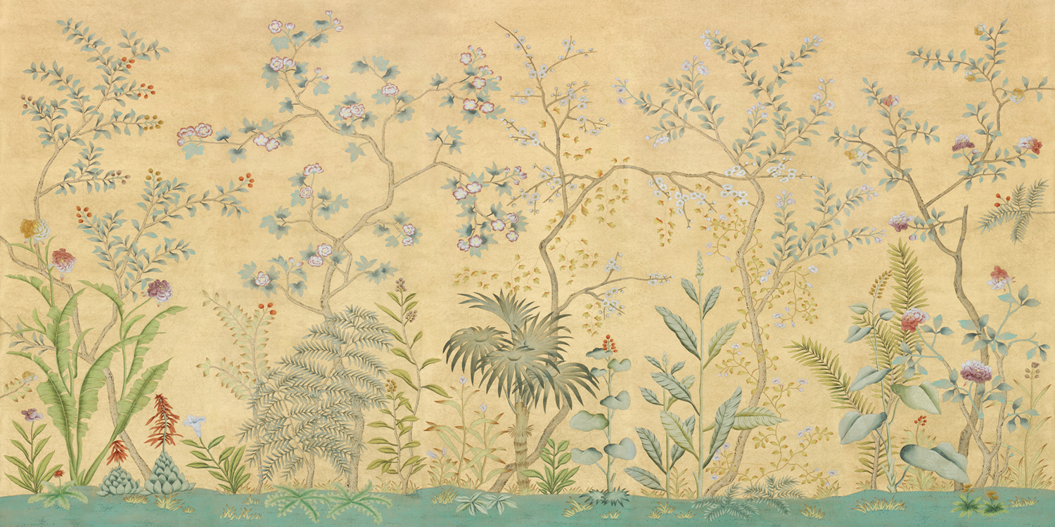 Обои ручная роспись Sans Soucis Crackled Gold - фото