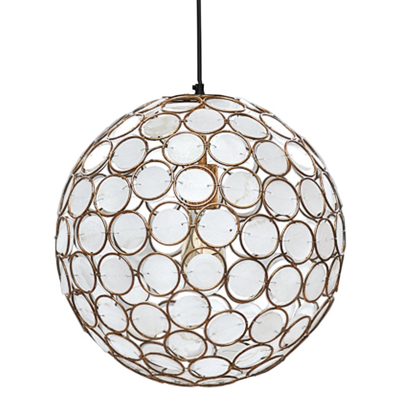 Seashell Ball pendant lamp  Белый Позолоченная ржавчина в Уфе | Loft Concept 