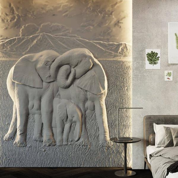 Барельеф ELEPHANTS  в Уфе | Loft Concept 