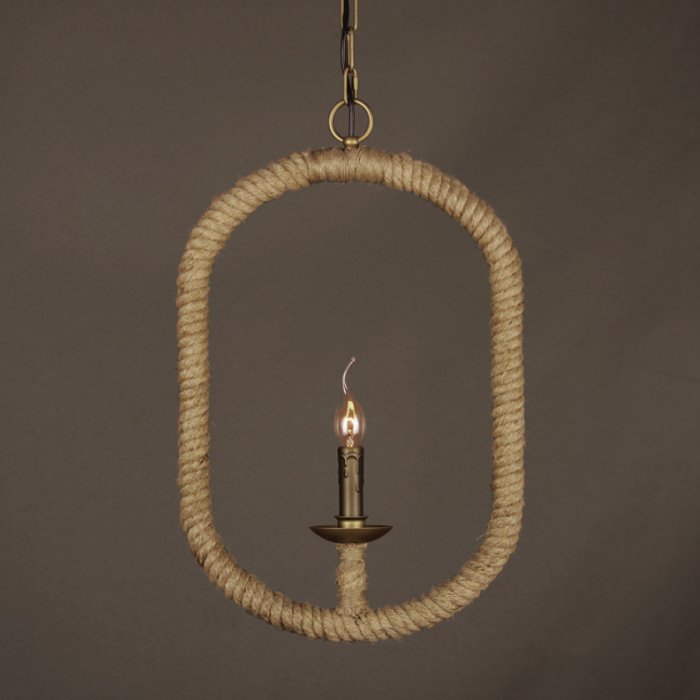 Подвесной светильник Oval Loft Rope Light  в Уфе | Loft Concept 