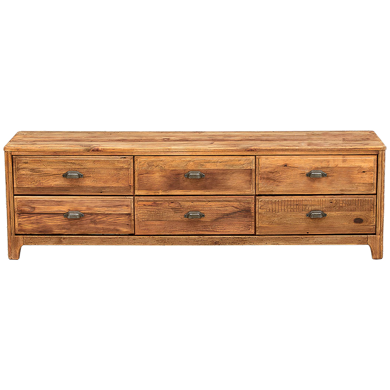TV-тумба в стиле лофт из массива сосны Pauley Loft TV Stand Древесина Металлик винтаж TV-тумба в стиле лофт из массива сосны Pauley Loft TV Stand Древесина Металлик винтаж в Уфе | Loft Concept