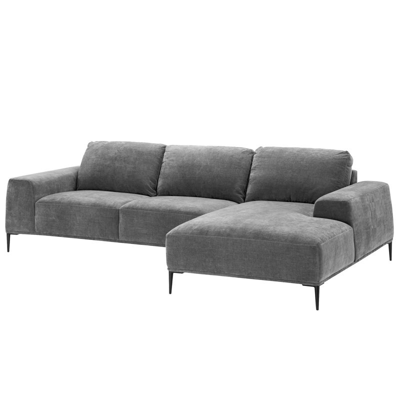 Диван Eichholtz Lounge Sofa Montado grey Серый Черный в Уфе | Loft Concept 