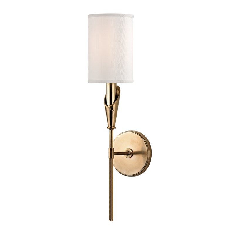 Настенный светильник Wall Sconce TATE 1311-AGB Латунь Белый в Уфе | Loft Concept 