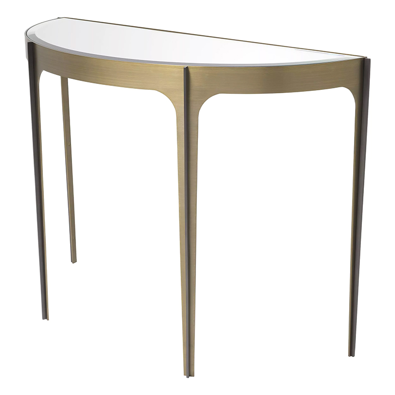 Консоль Eichholtz Console Table Artemisa Brass Латунь Зеркало в Уфе | Loft Concept 