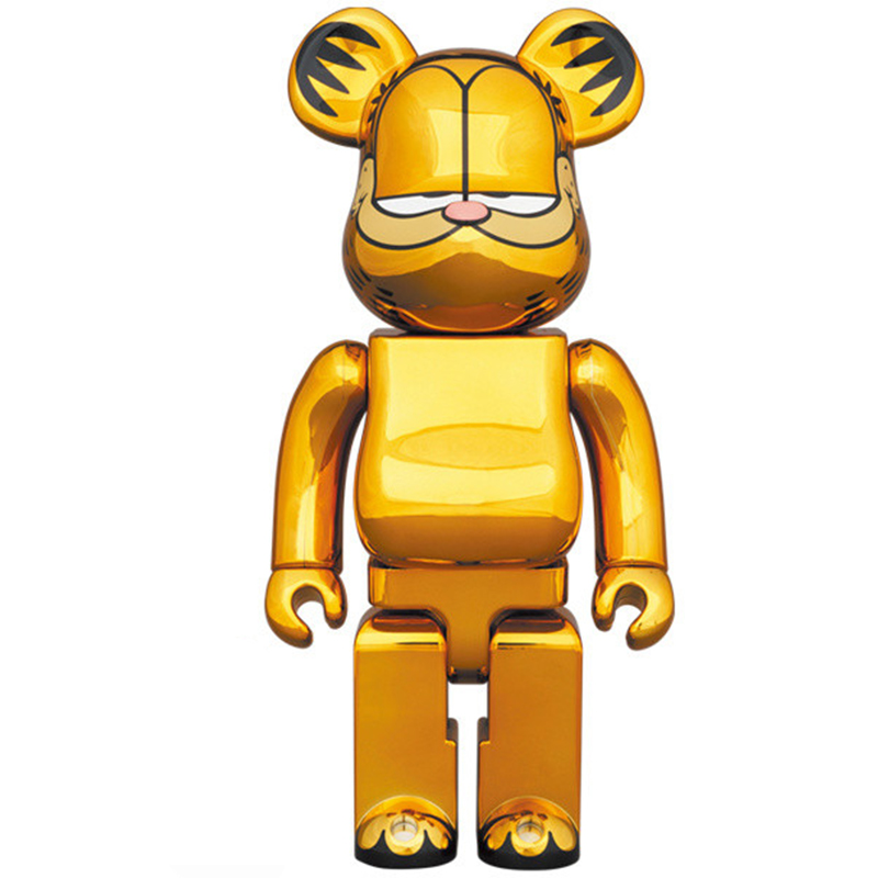 Статуэтка Bearbrick Garfield Глянцевое золото в Уфе | Loft Concept 