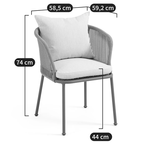 Кресло уличное Bonnie Beige Chair в Уфе