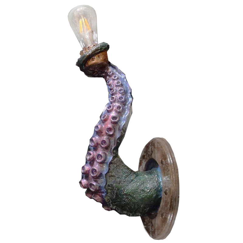 Бра Лиловый Осьминог Wall Lamp Lilac Octopus Лиловый Зеленый Коричневый винтаж в Уфе | Loft Concept 