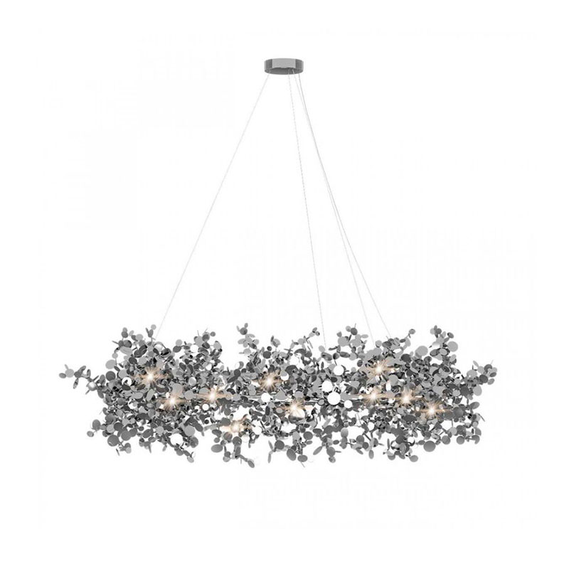 Люстра Terzani Argent Suspension Ring Silver Серебряный в Уфе | Loft Concept 