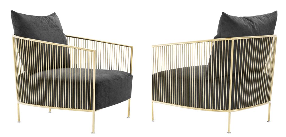 Кресло Eichholtz Chair Knox Gold Кресло Eichholtz Chair Knox Gold - Loft-Concept в Уфе