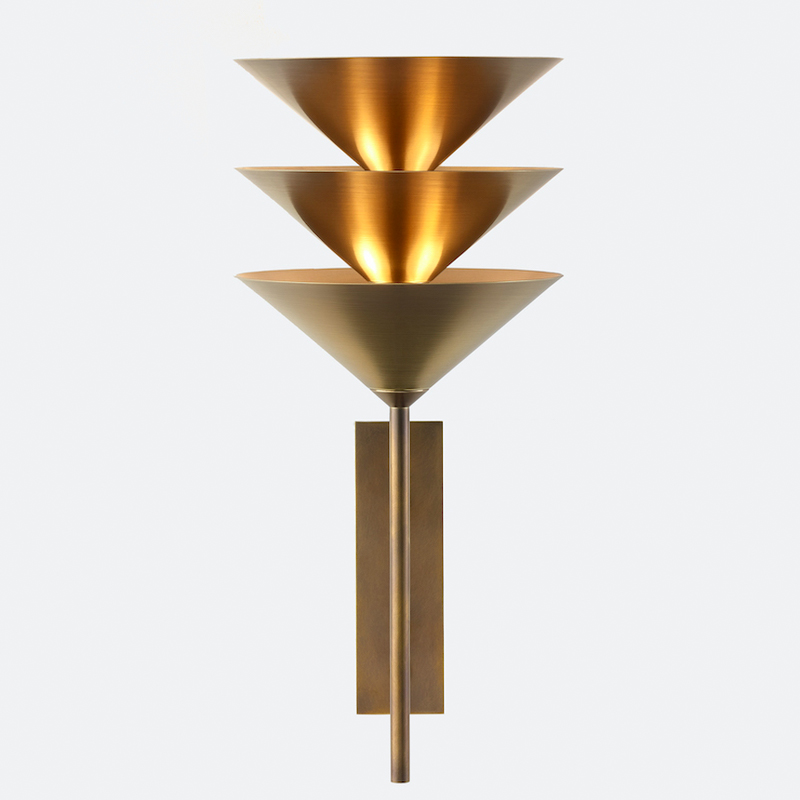 Бра WALL STACK III WALL SCONCE Латунь в Уфе | Loft Concept 