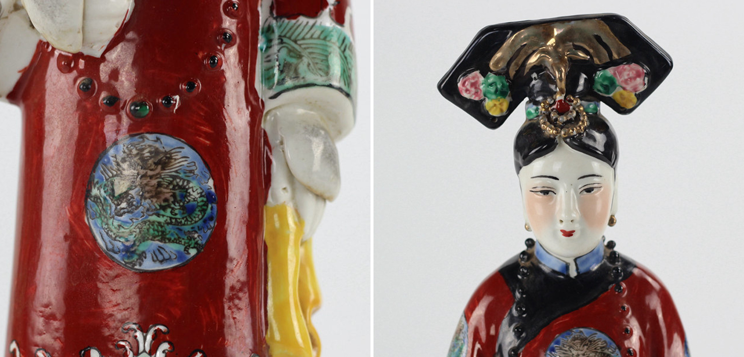 Комплект из трёх статуэток Empress and Maids - фото