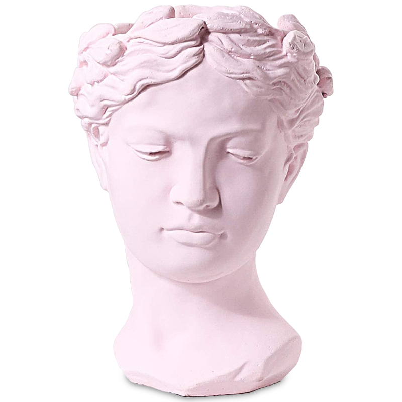 Ваза Female Bust Pink Розовый пастельный в Уфе | Loft Concept 