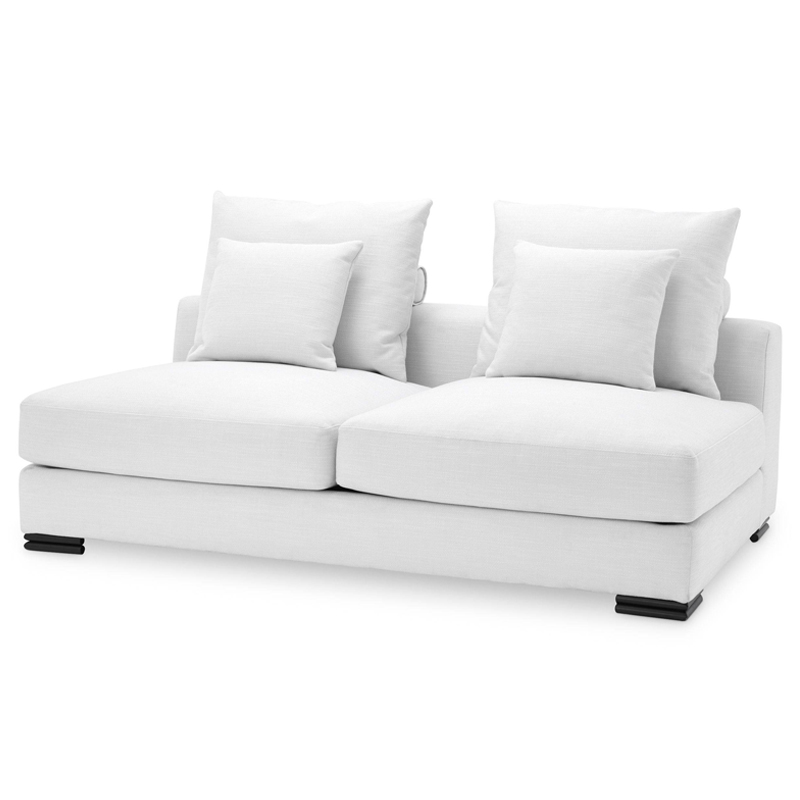 Диван Eichholtz Sofa Clifford 2-Seater white Белый Черный в Уфе | Loft Concept 