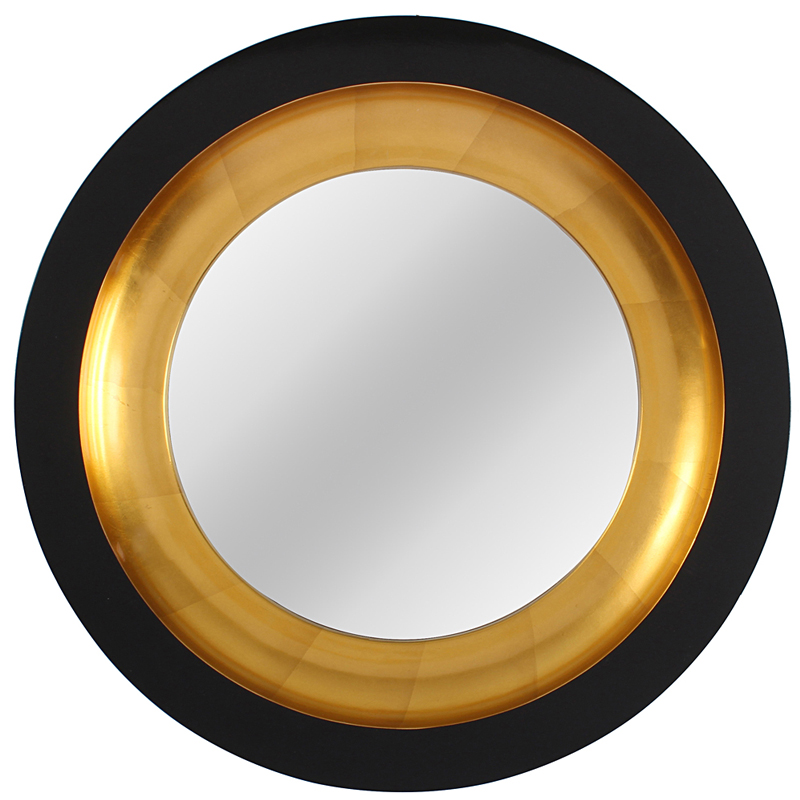 Зеркало Black and Gold Circle Mirror  в Уфе | Loft Concept 