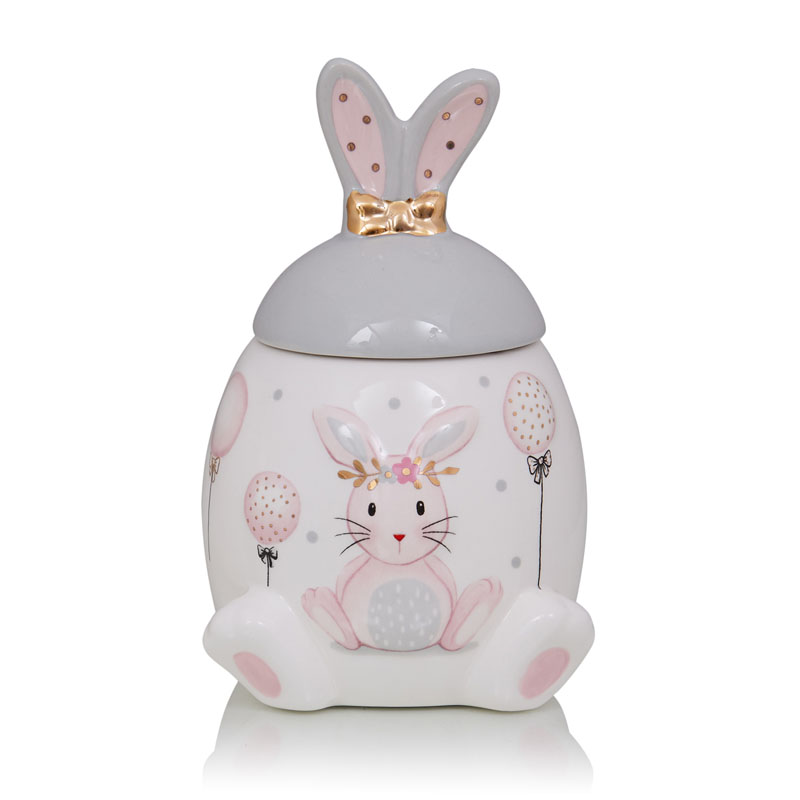 Ваза Kids Vase Bunny I Розовый пастельный Серый в Уфе | Loft Concept 