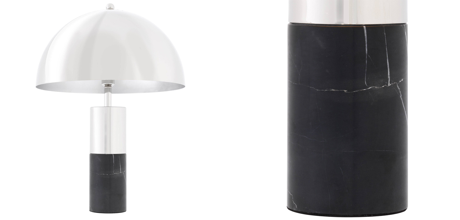 Настольная лампа Lorenza Table Lamp nickel - фото