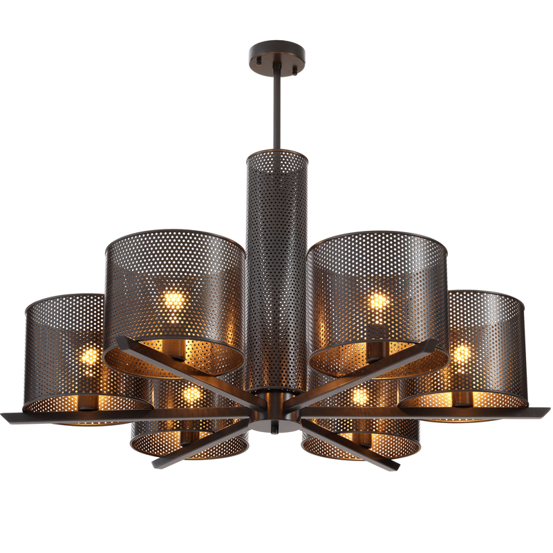 Люстра Eichholtz Chandelier Morrison Bronze Темная бронза в Уфе | Loft Concept 